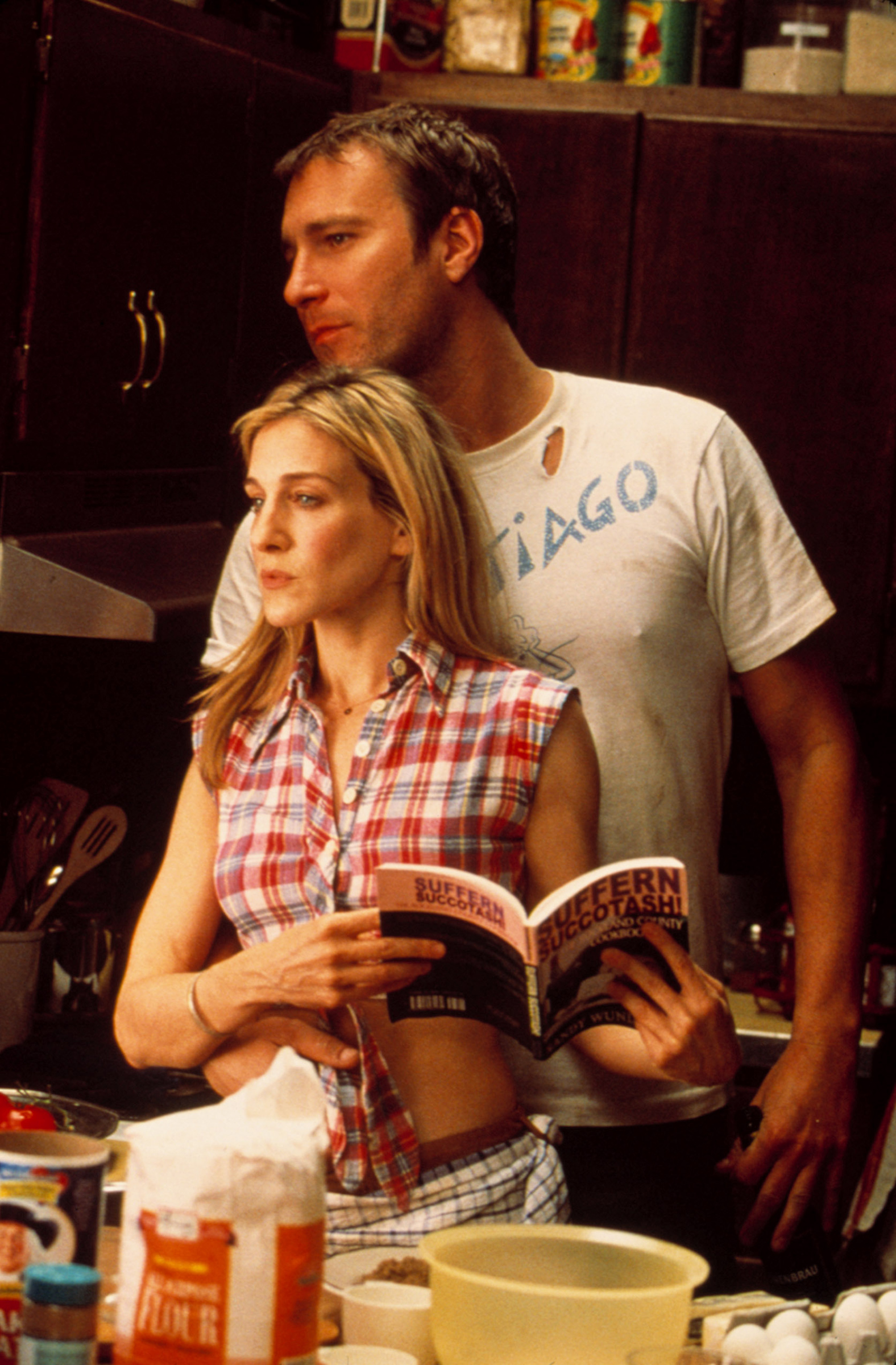Sarah Jessica Parker and John Corbett as Carrie and Aidan in 'Sex and the City'