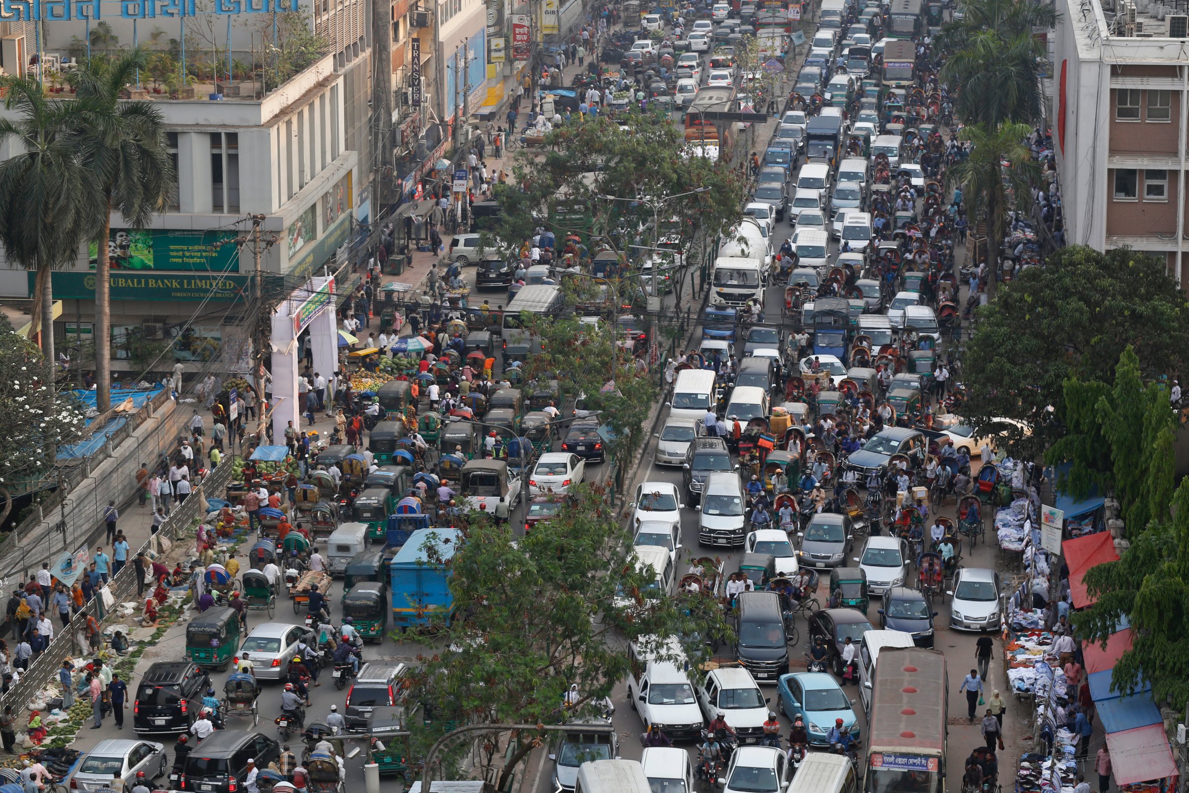 Traffic Jam In Dhaka, Bangladesh