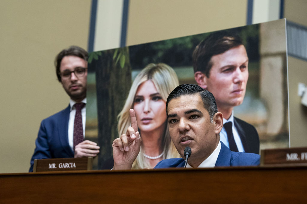 Rep. Robert Garcia speaks during a House Oversight hearing in Washington, DC, in July. (Haiyun Jiang—Bloomberg via Getty Images)