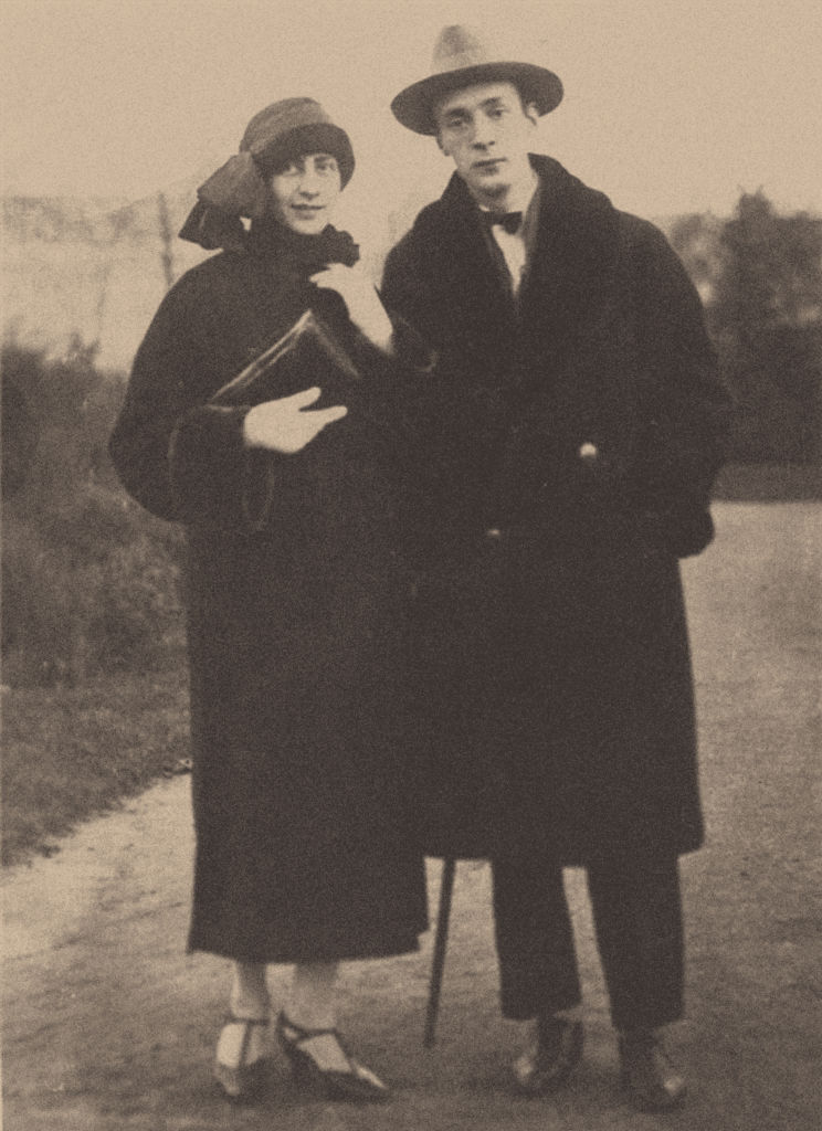 Nabokov and Vera Slonim. Artist: Anonymous