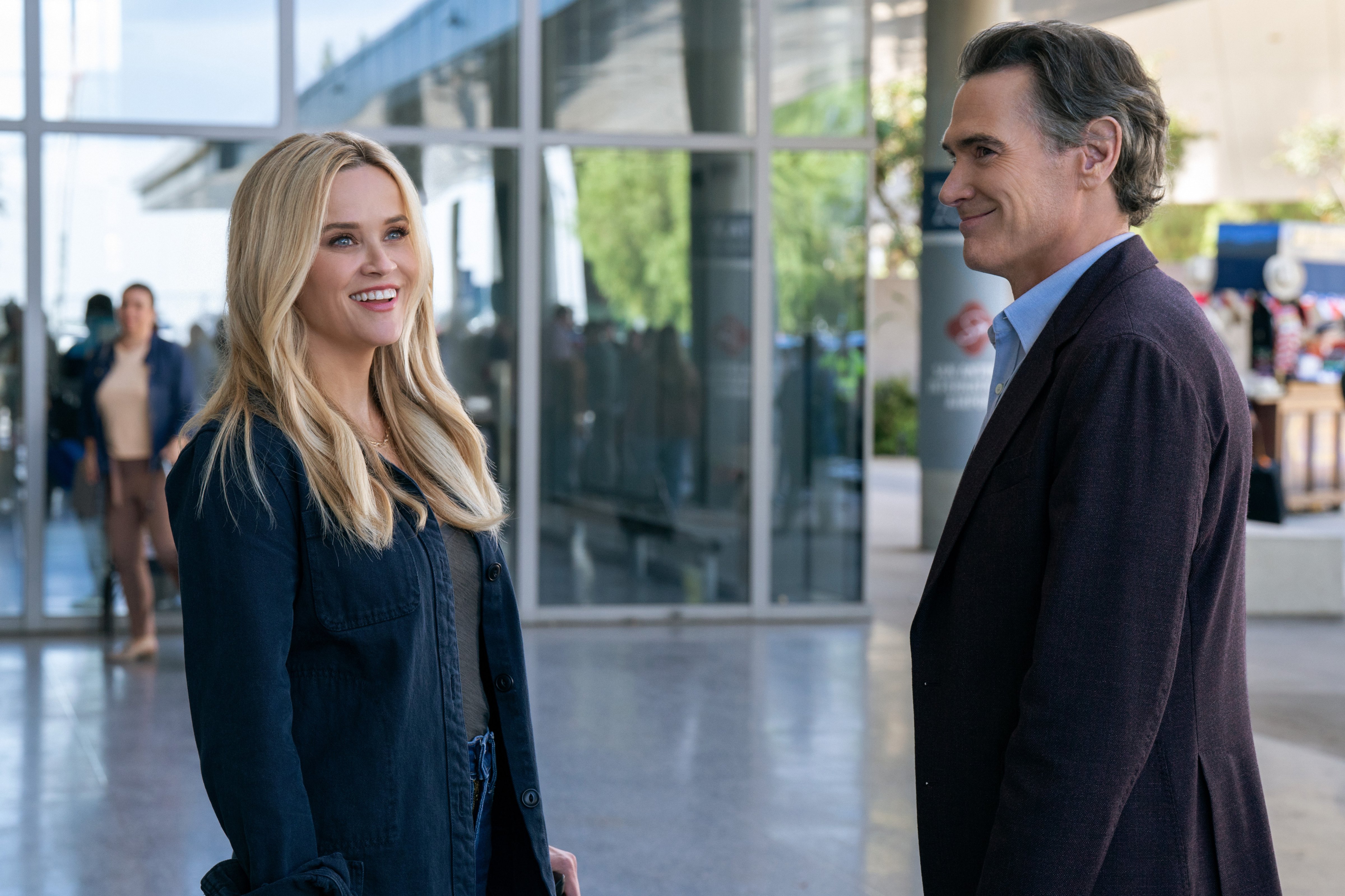 Reese Witherspoon and Billy Crudup in <i>The Morning Show</i> season 3 (Apple TV+)