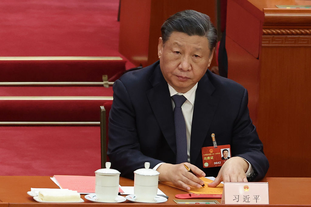 Chinese President Xi Jinping attends the fourth plenary session of the National People's Congress.