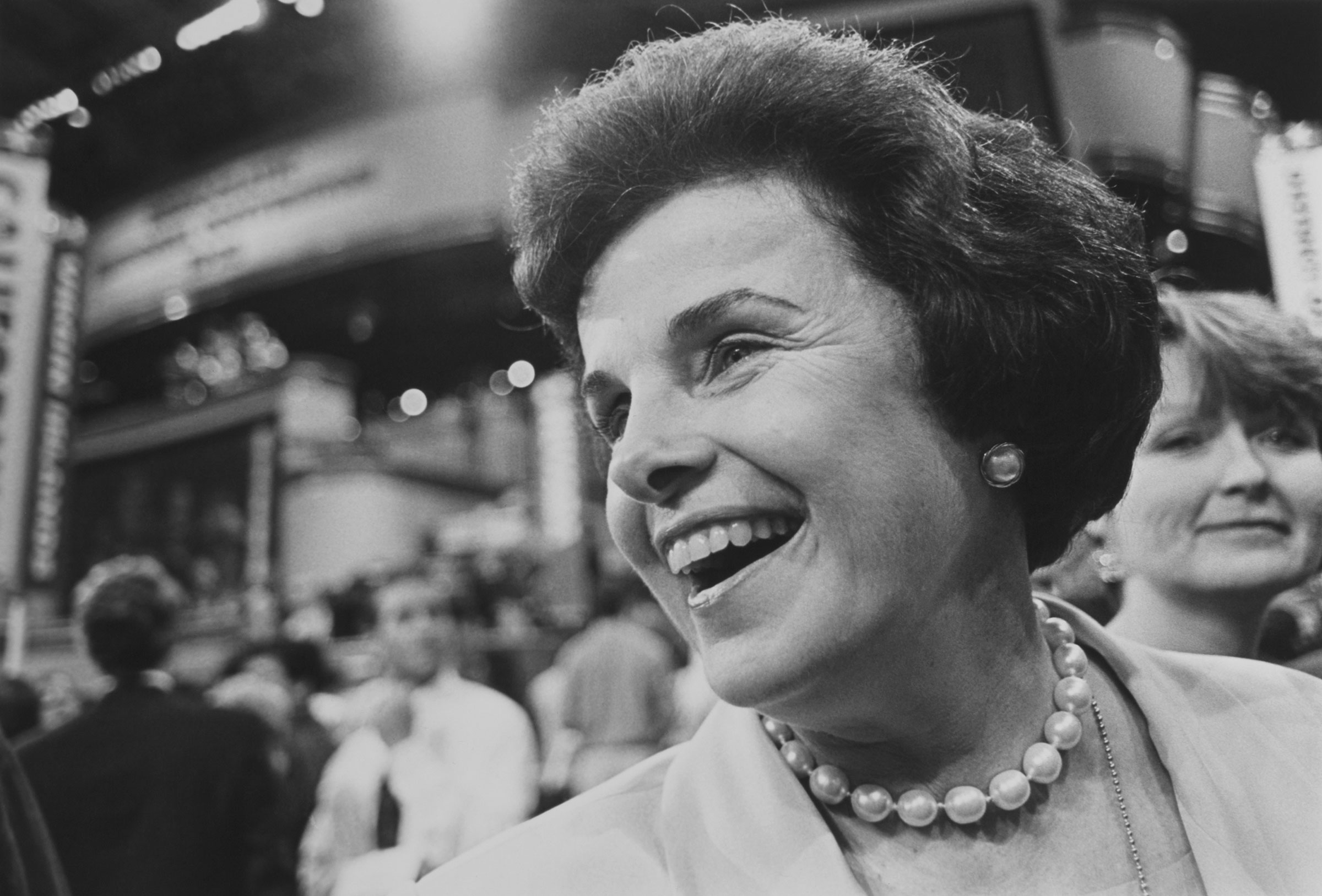 Sen. Dianne Feinstein at the Democratic National Convention in July 1992.