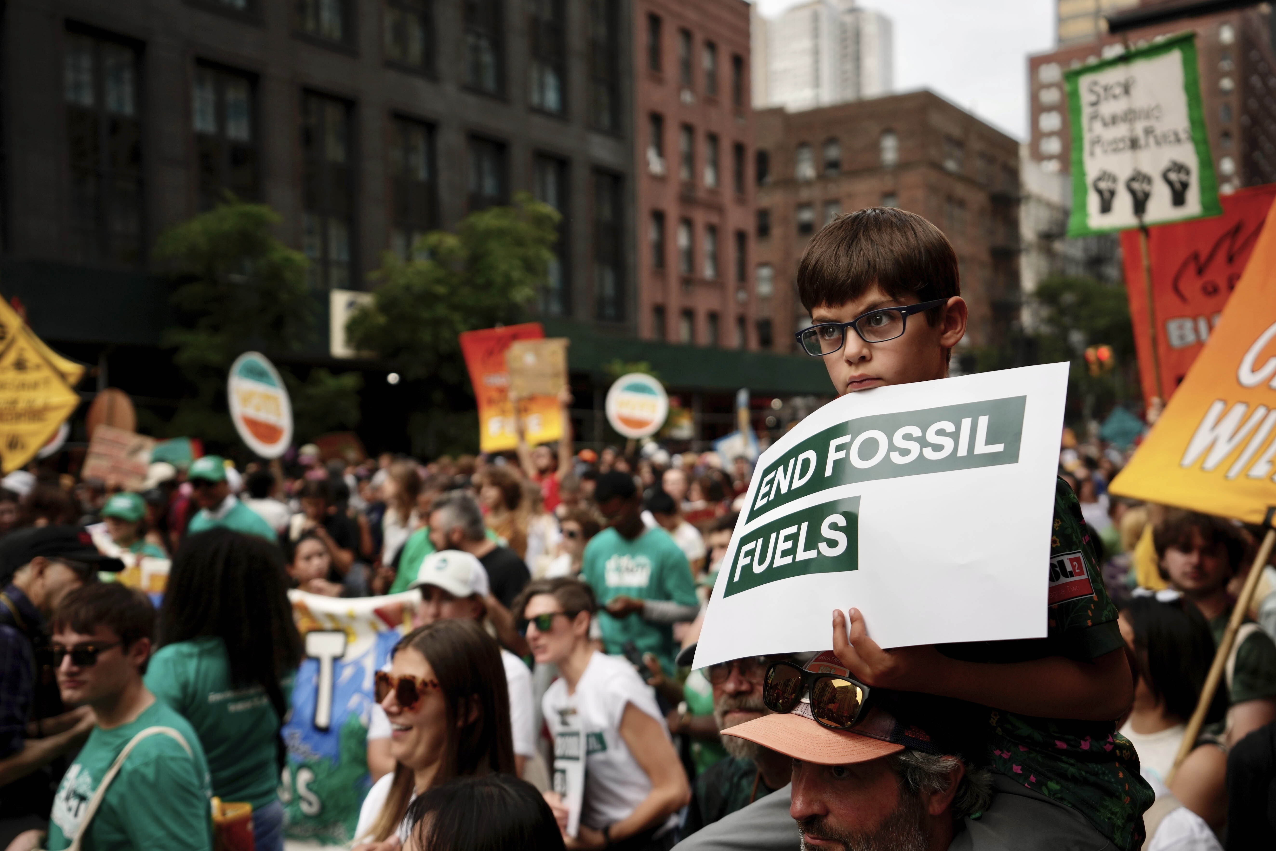 Tens of Thousands Protest For an End to Fossil Fuels As World Leaders Gather in New York