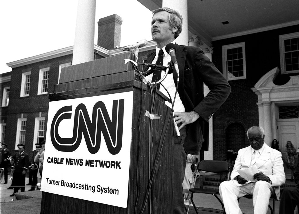 Ted Turner At CNN Launch
