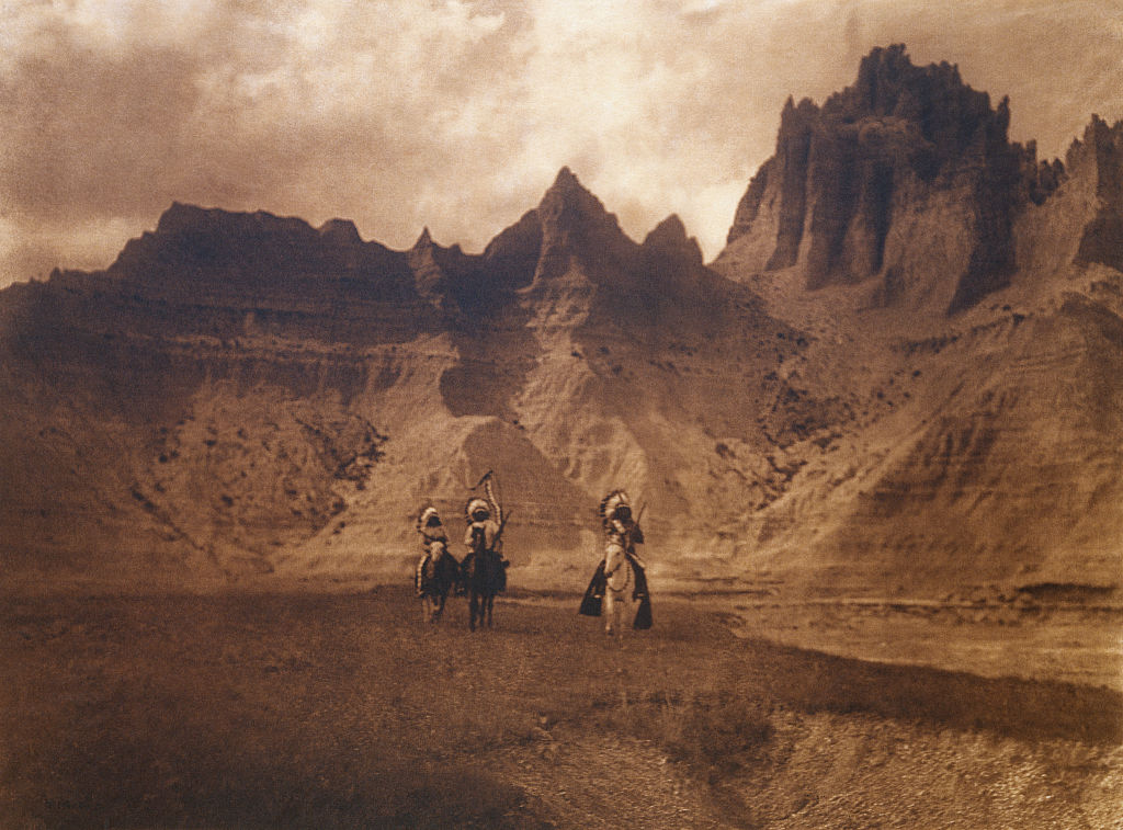 In the Bad Lands by Edward S. Curtis