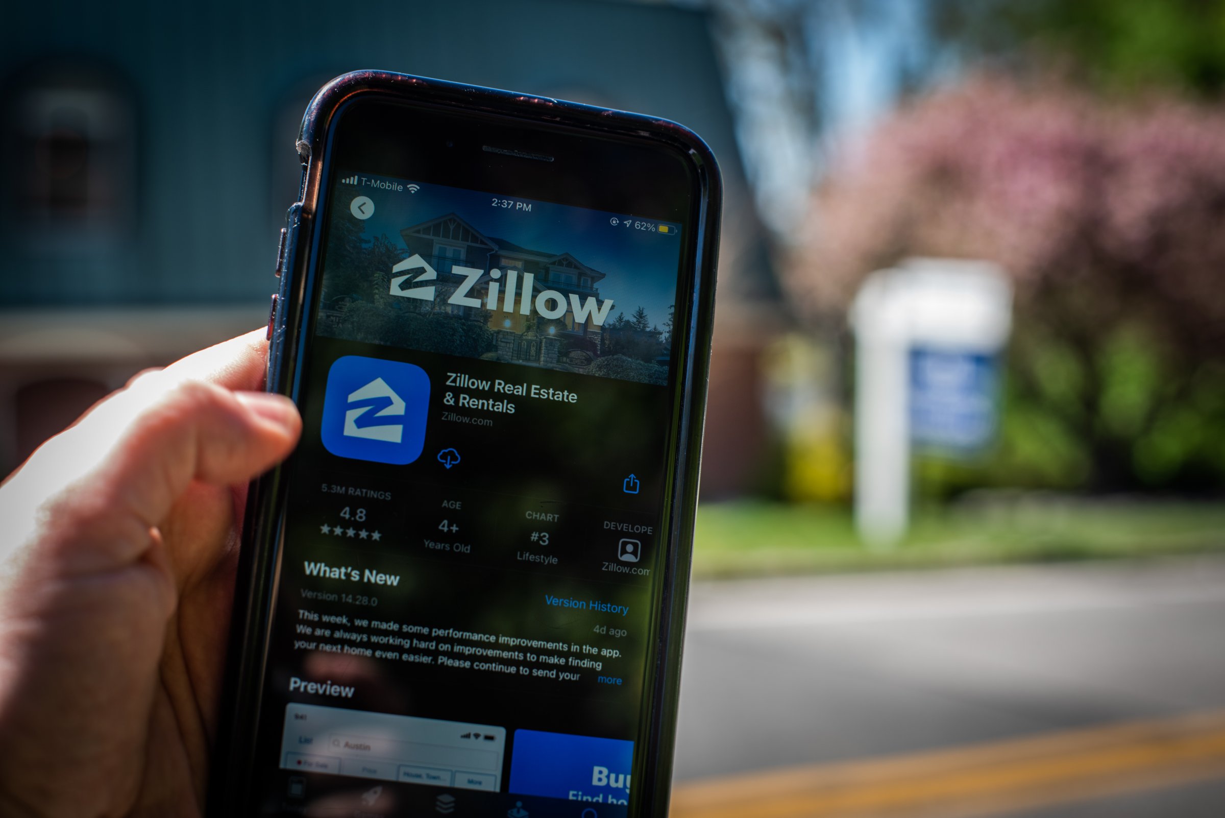 Zillow's phone app