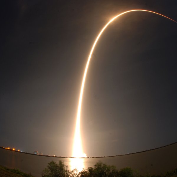 SpaceX Falcon 9 rocket carrying NASA's TEMPO launches from Cape Canaveral Space Force Station on April 7, 2023.