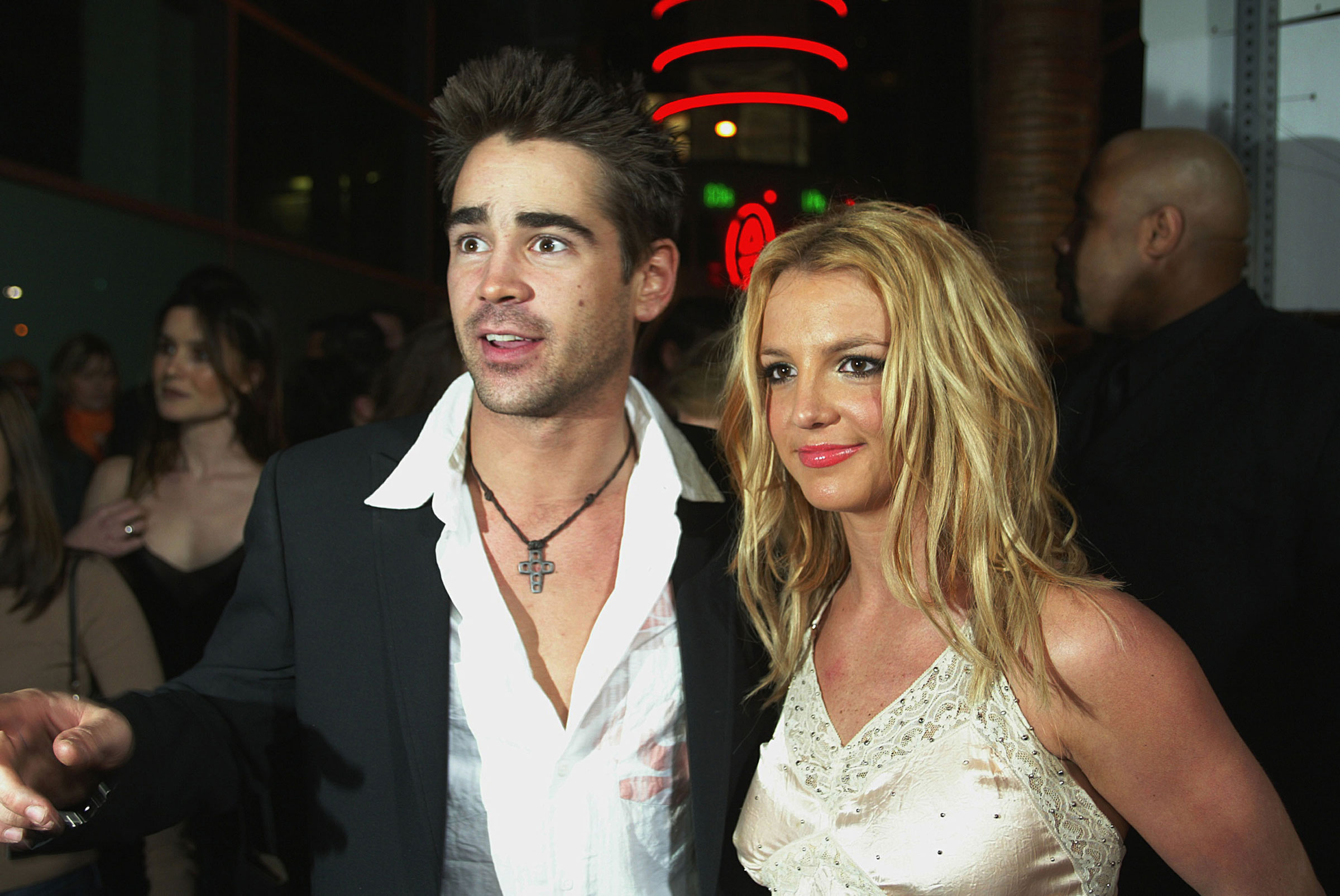 Singer Britney Spears and actor Colin Farrell