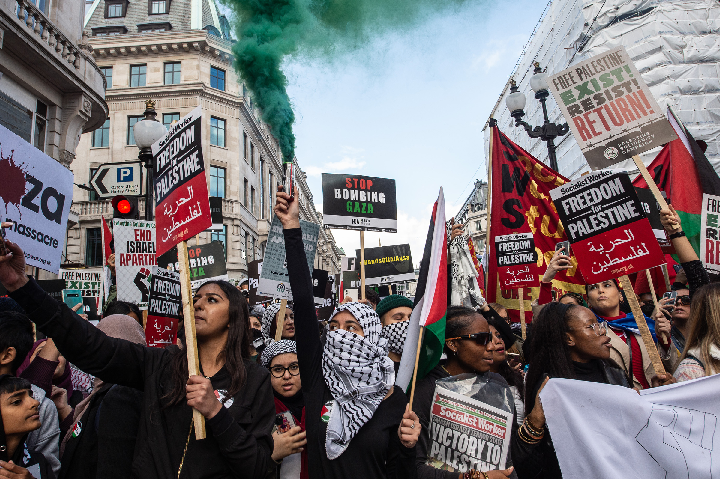 pro-palestinian protest in london
