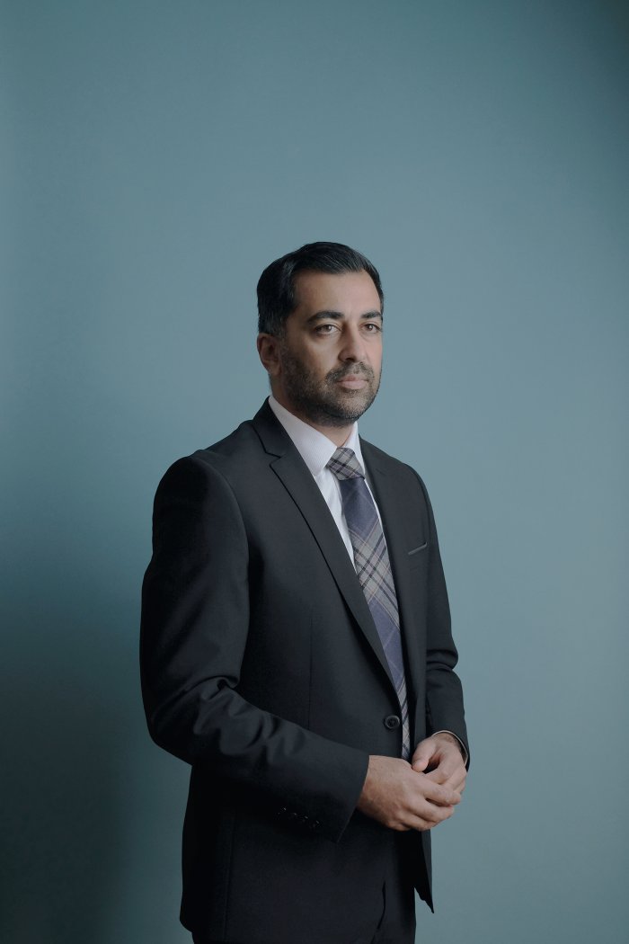 Humza Yousaf, First Minister of Scotland, photographed in his office at St Andrew’s House on Aug. 24.