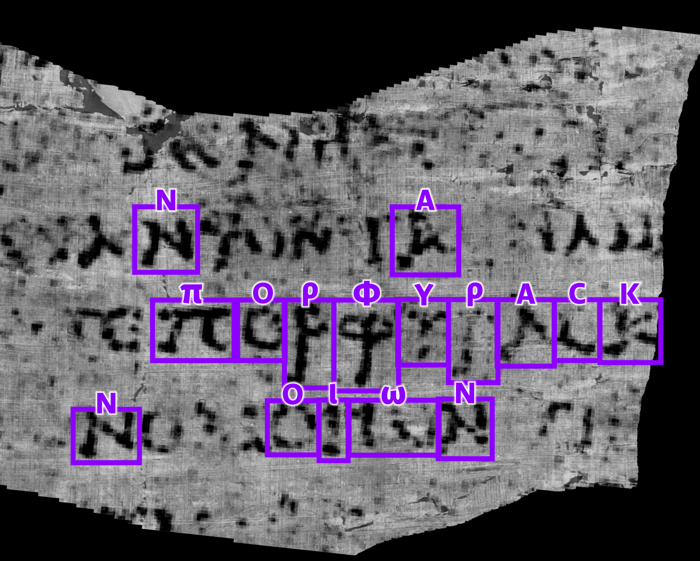 Herculaneum papyri Luke Farritor purple