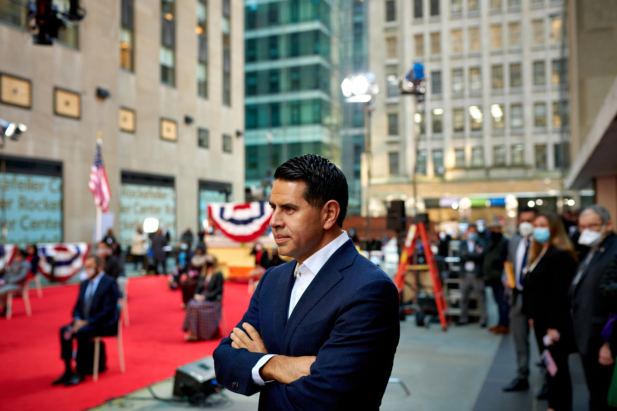 Media executive Cesar Conde at Rockefeller Plaza in April 2021.