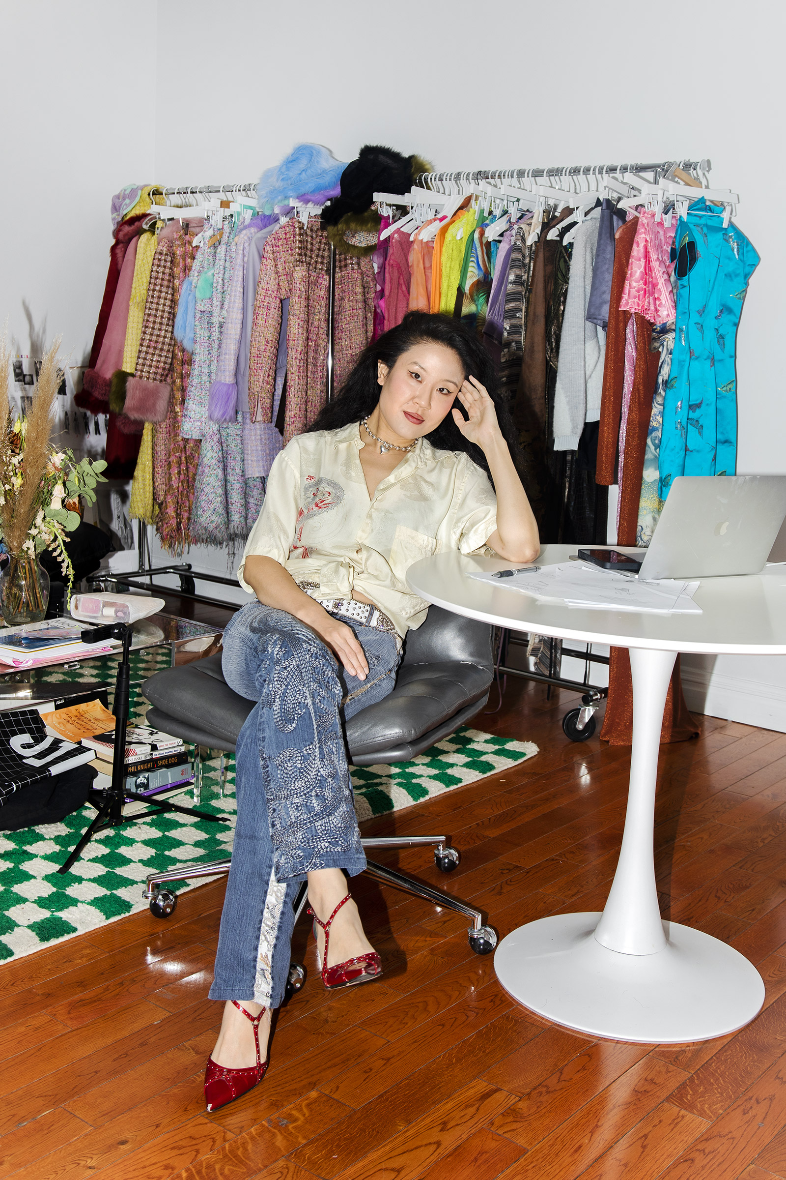 Kim Shui at her studio in New York City. (Flo Ngala—Office Magazine)