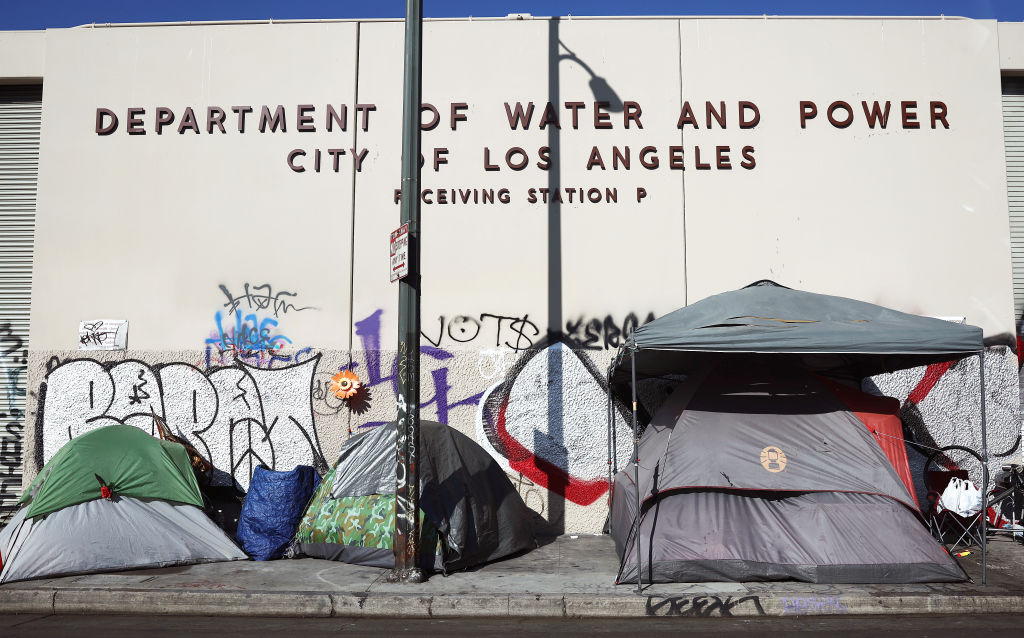 A Homeless Encampment in Los Angeles