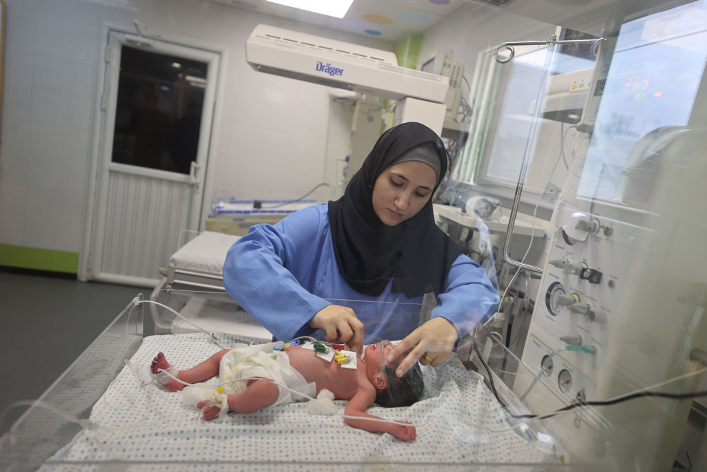 Unborn baby saved by doctors in Gaza after Israeli airstrike