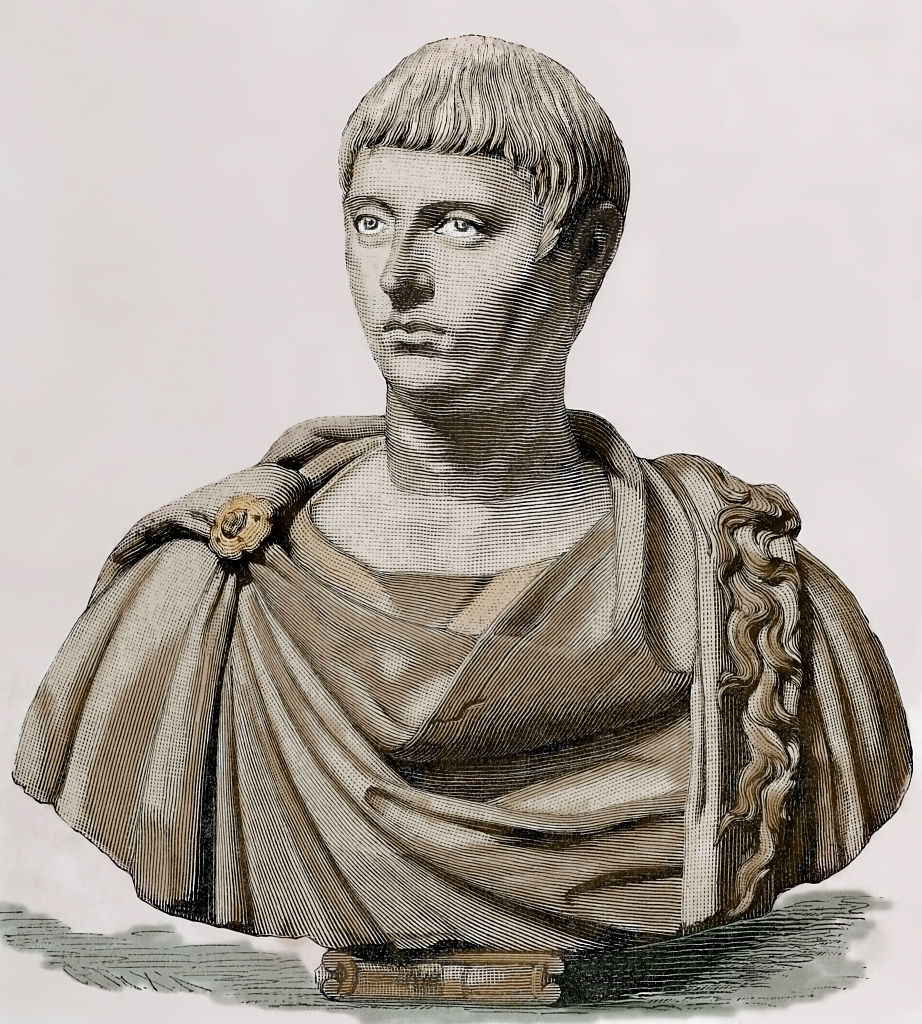 Elagabalus (203-222). Engraving. Colored.
