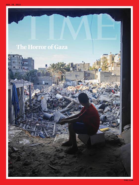 The Horror of Gaza Time Magazine cover