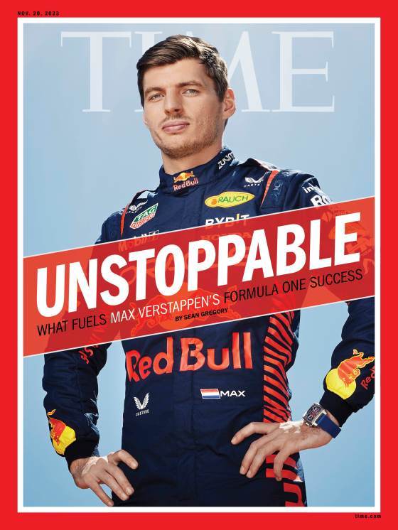 Max Verstappen Unstoppable Time Magazine cover