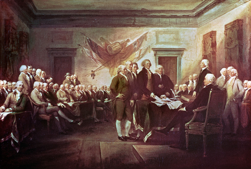 Declaration of Independence, 4 July, 1776 by John Trumbull