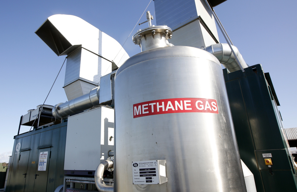 A view of a methane digester at the New Hope Dairy in Galt, California, on Nov. 23, 2016. E.U. negotiators reached a deal on Nov. 15, 2023, to reduce highly polluting methane gas emissions from the energy sector across the 27-nation bloc.