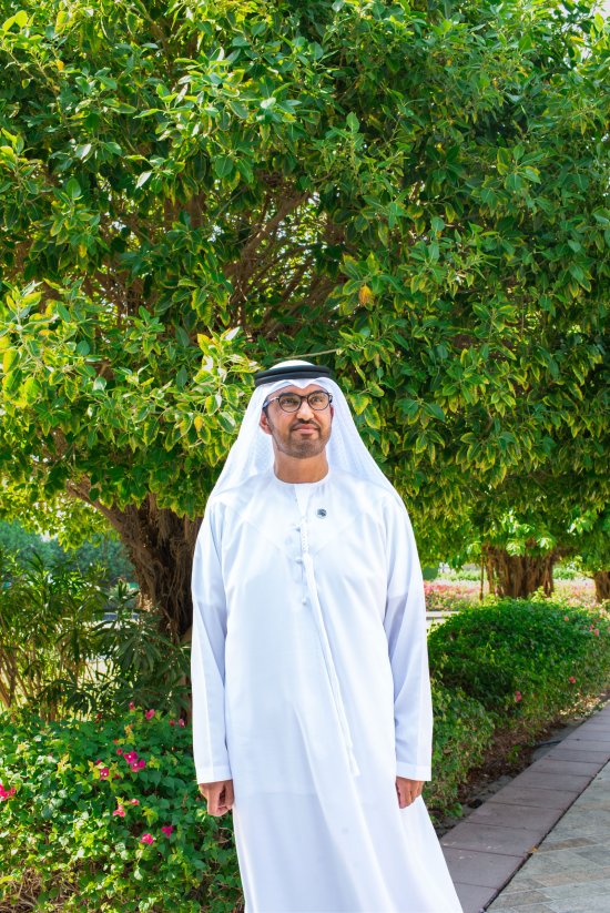 Sultan Al Jaber at the Emirates Palace hotel in Abu Dhabi