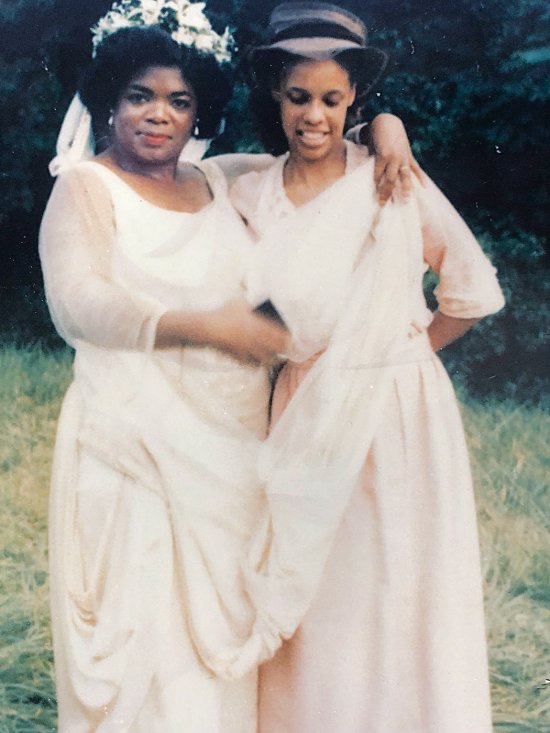 Oprah Winfrey and Gayle King on The Color Purple