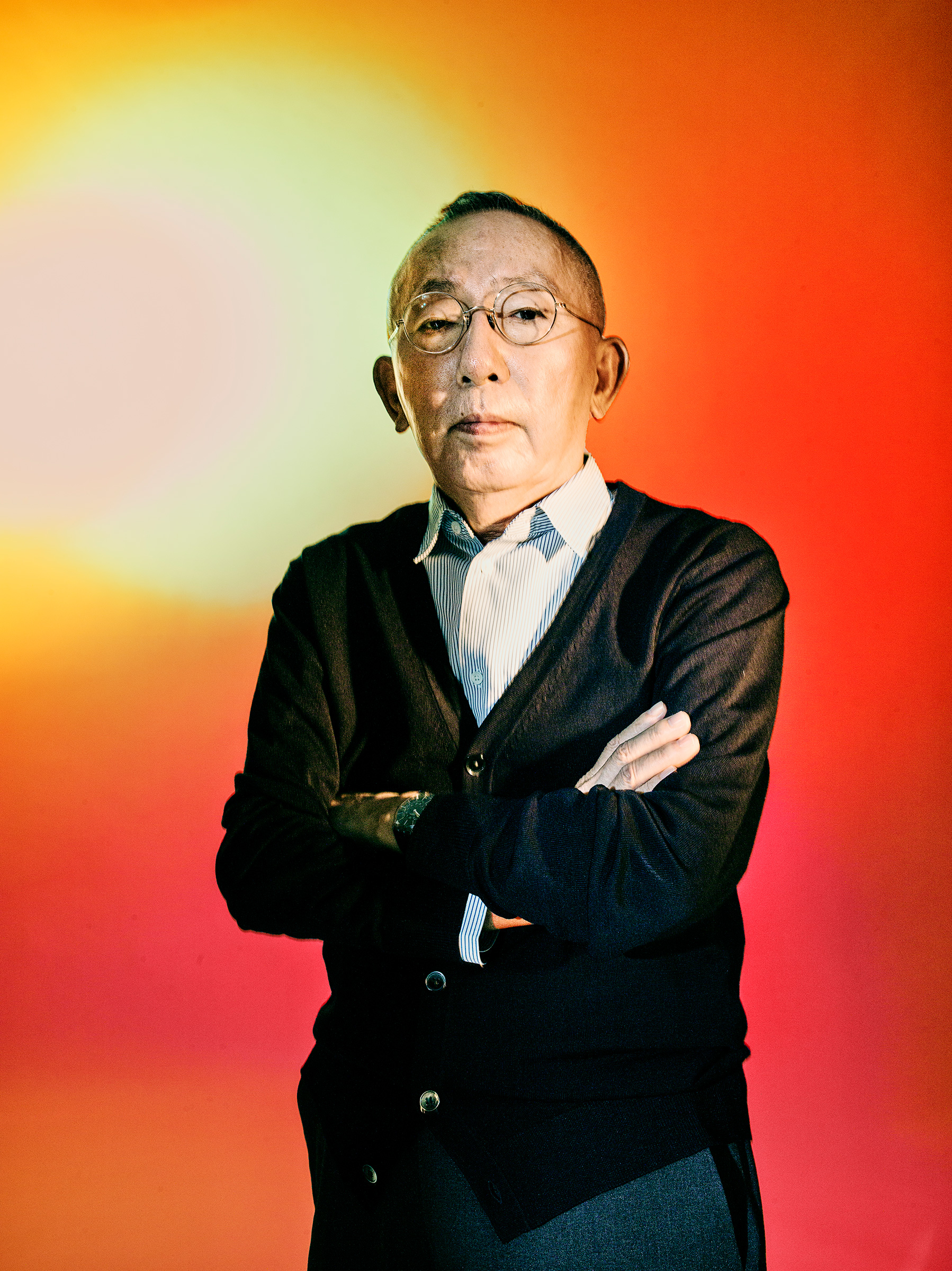 Tadashi Yanai at Uniqlo’s Ariake headquarters on Sept. 15. (Ko Tsuchiya for TIME)