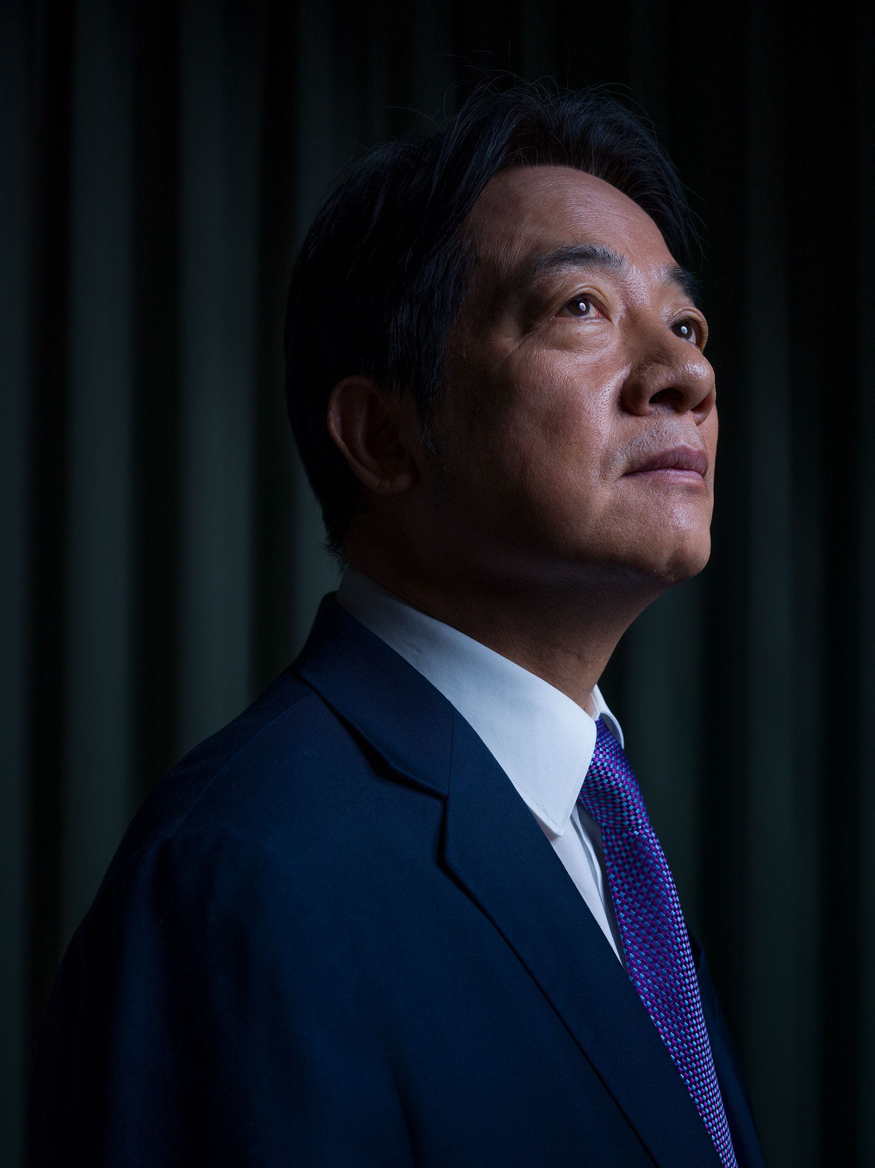William Lai Ching-te, Taiwan's presidential candidate from the ruling Democratic Progressive Party (DPP), poses for photographs at the DPP headquarters in Taipei on 24 October, 2023.