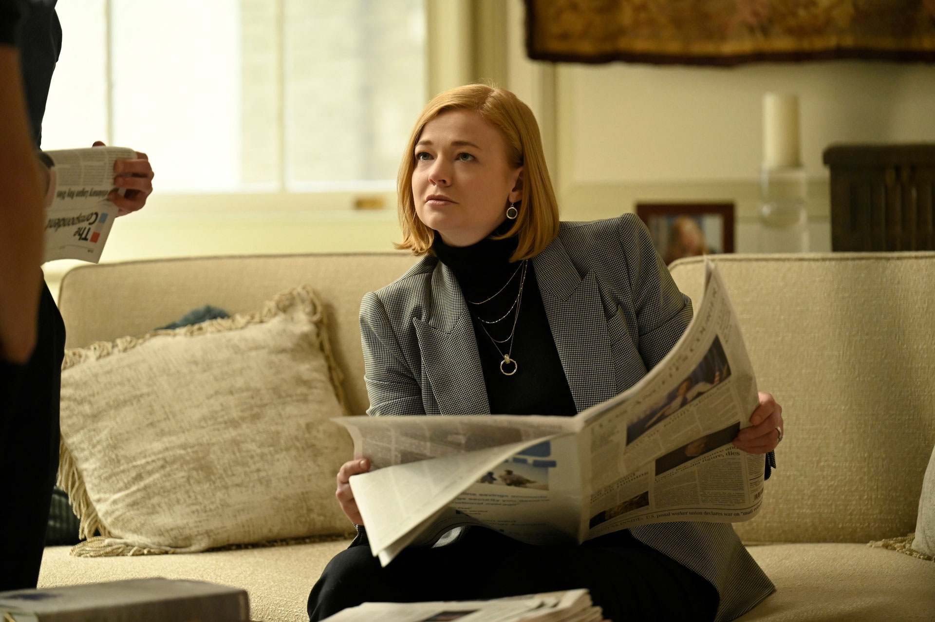 Sarah Snook as Shiv Roy in Season 4 of “Succession.”