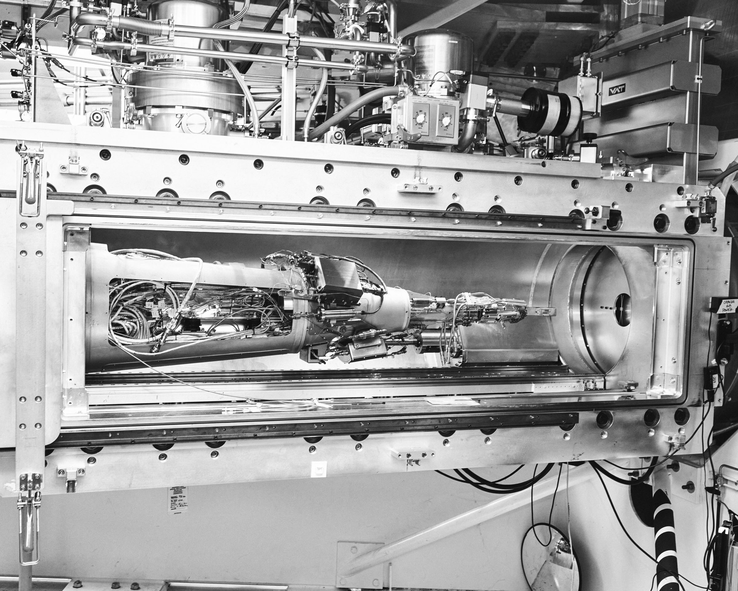 CRYOgenic target positioner in the Target Bay at the National Ignition Facility, Lawrence Livermore National Laboratory in Livermore, California, United States on December 8, 2023.