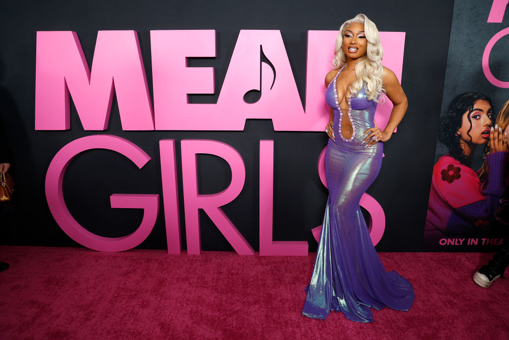 Megan Thee Stallion at the Mean Girls premiere