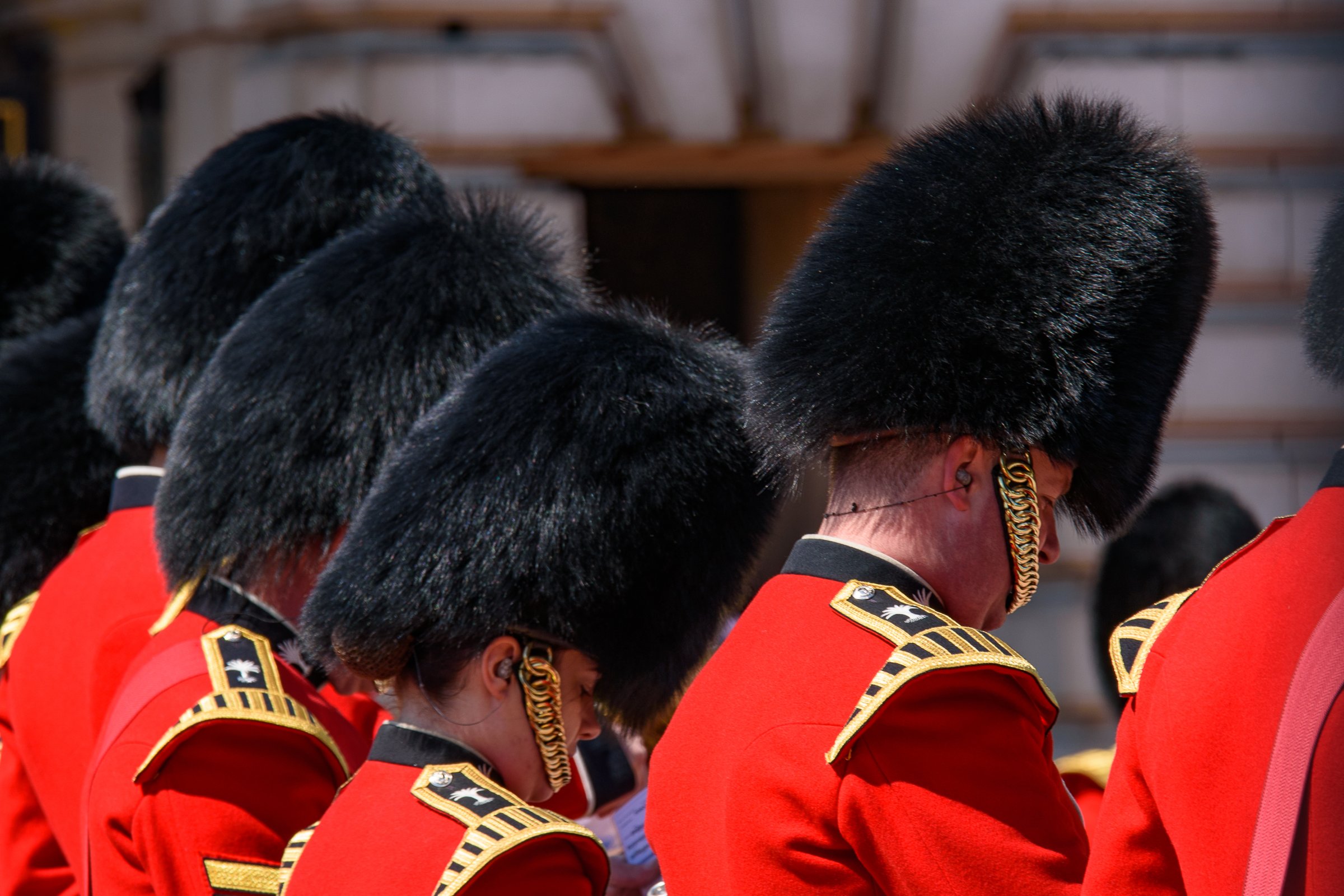 Ceremony of Changing the Guard on the forecourt of Buckingham Palace, London, United Kingdom