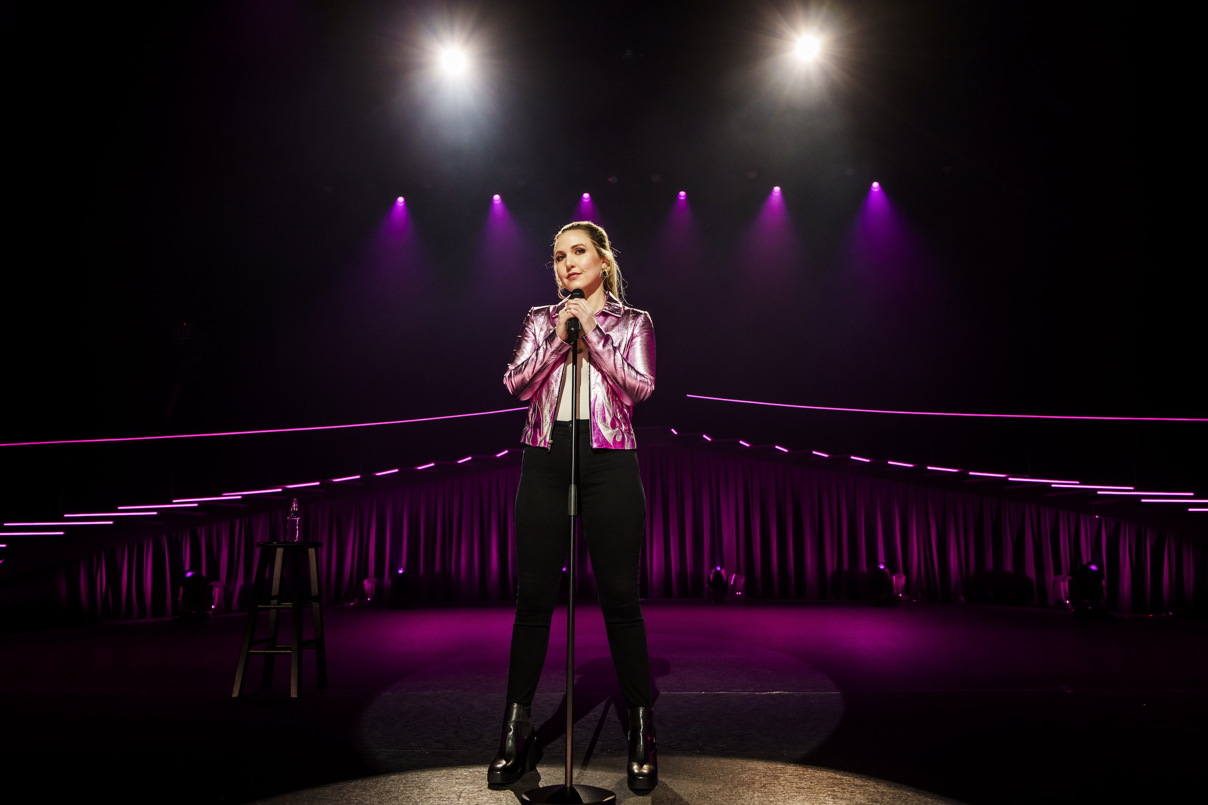 Taylor Tomlinson: Have it All. Taylor Tomlinson at the Capital One Hall Cr. Todd Rosenberg/Netflix