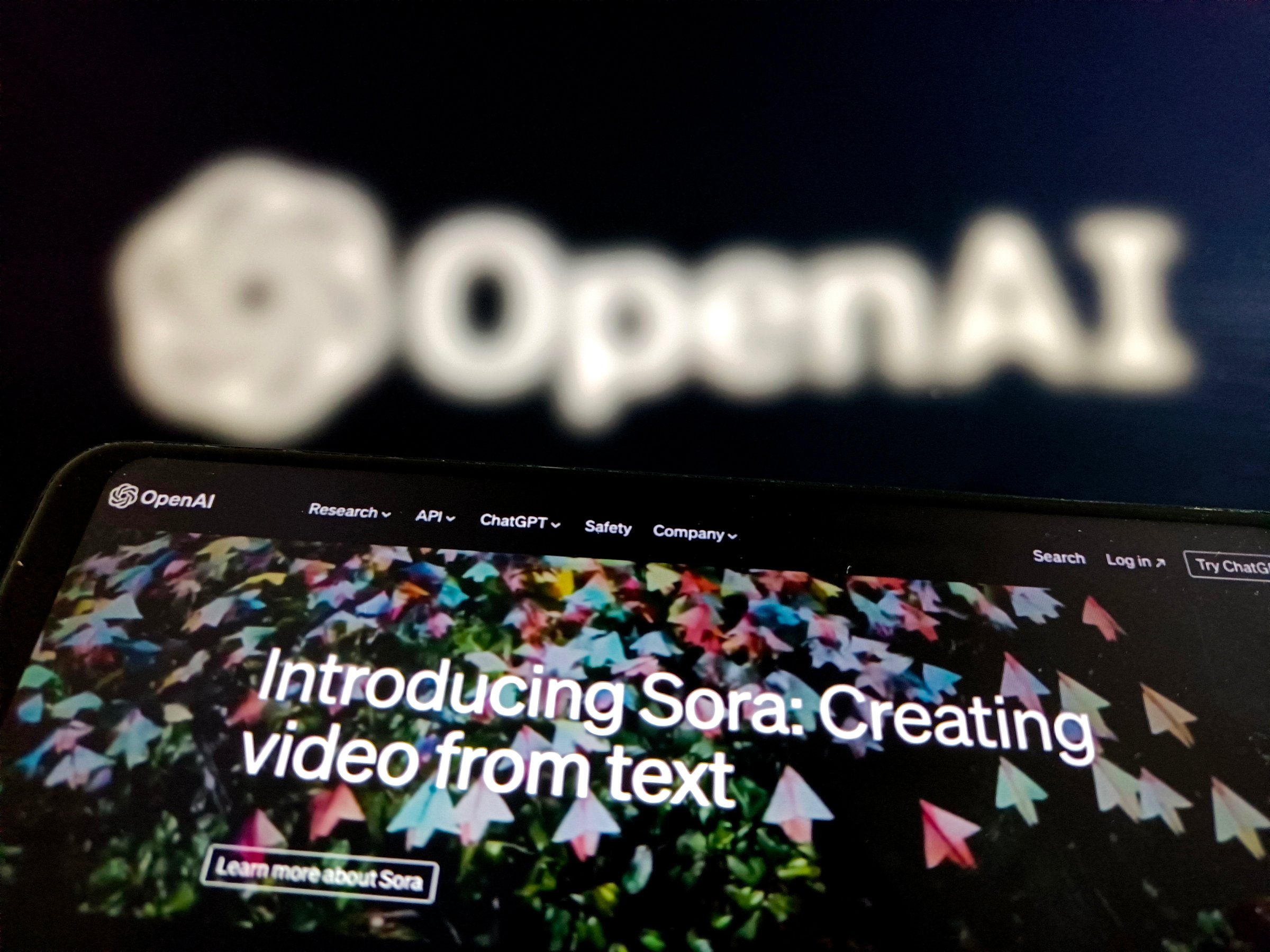 Illustration OpenAI Releases Video Generation Model Sora