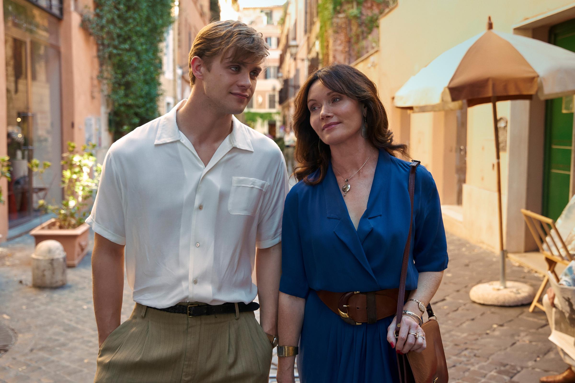 Leo Woodall and Essie Davis in 'One Day'
