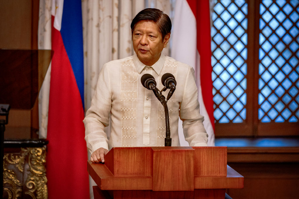 Philippines’ President Ferdinand Marcos Jr. at the Malacañang Palace in Manila on Jan. 10, 2024