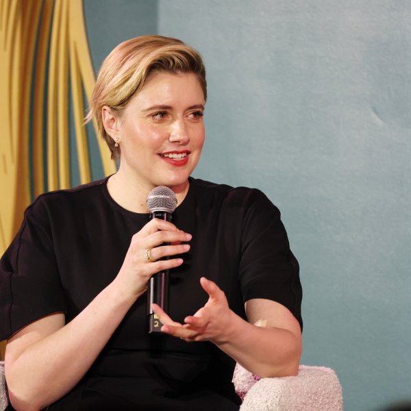 Greta Gerwig speaks during TIME Women of the Year 2024 in West Hollywood on March 5, 2024.