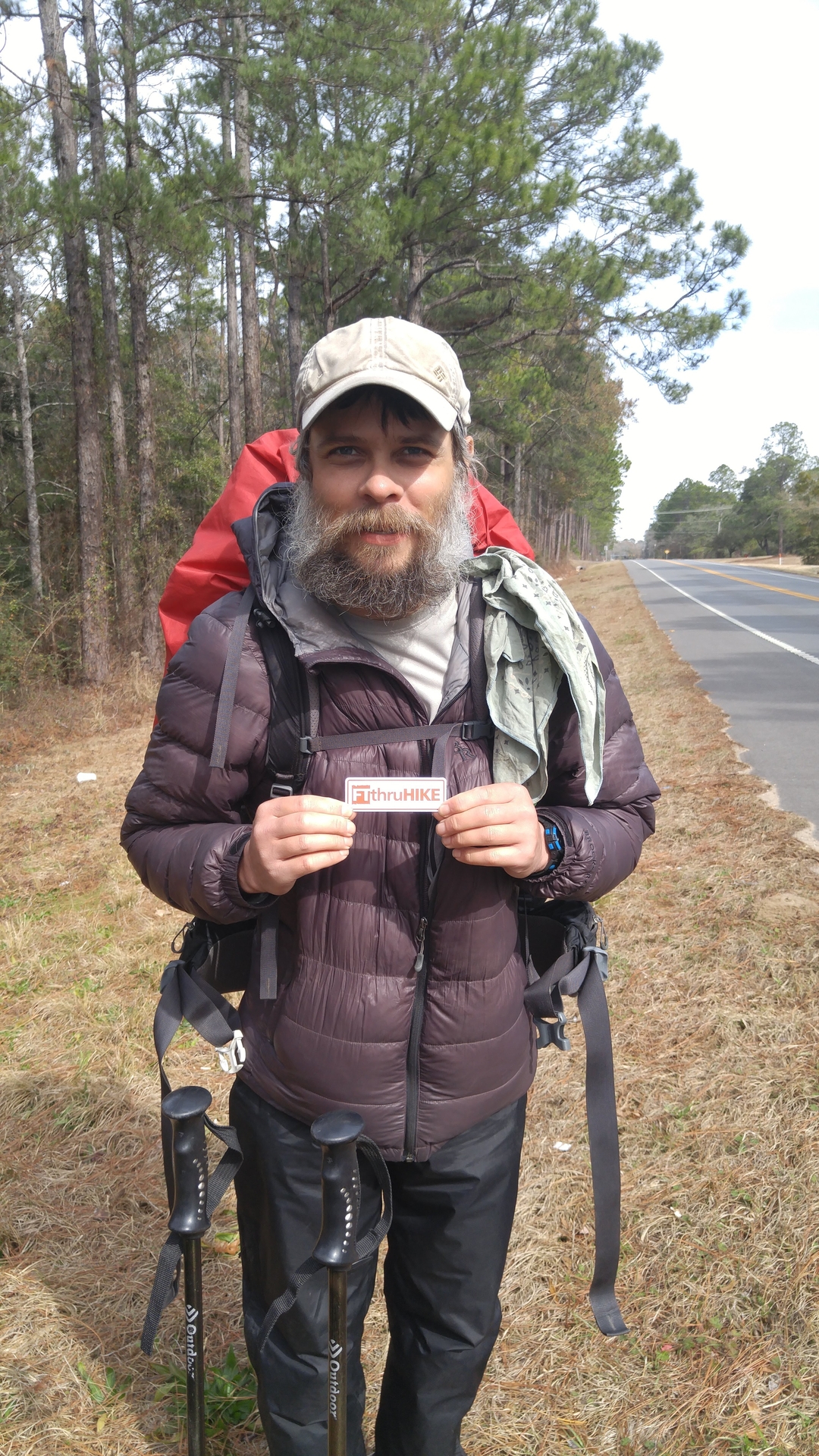 A photo of the hiker who called himself "Mostly Harmless"