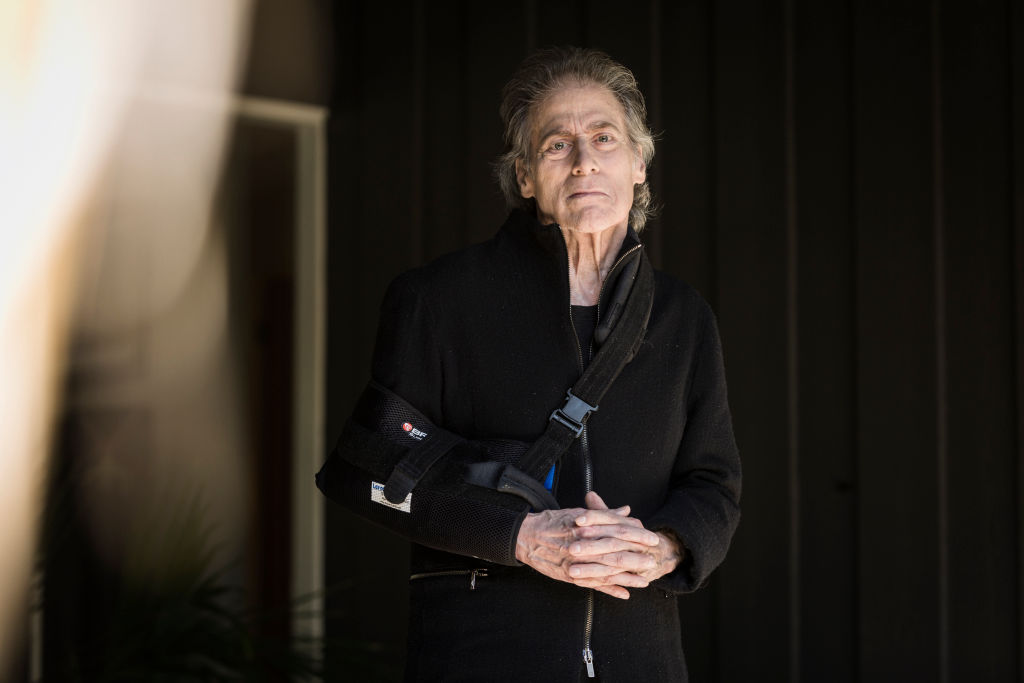 Comedian and actor Richard Lewis poses for a portrait at his home on Feb. 20, 2020.