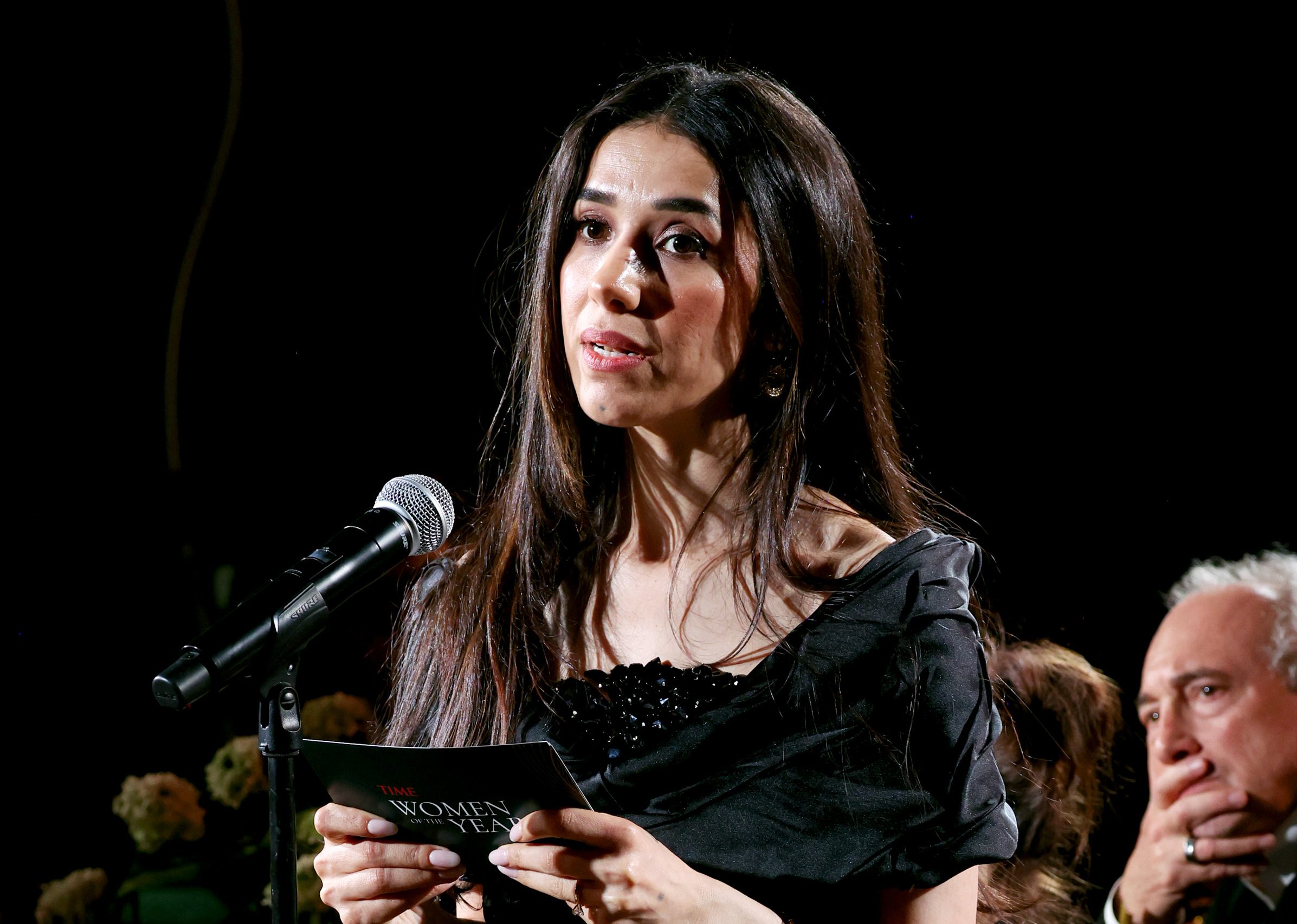 Nadia Murad speaks during TIME Women of the Year 2024 in West Hollywood on March 5, 2024. (Kevin Mazur—Getty Images for TIME)