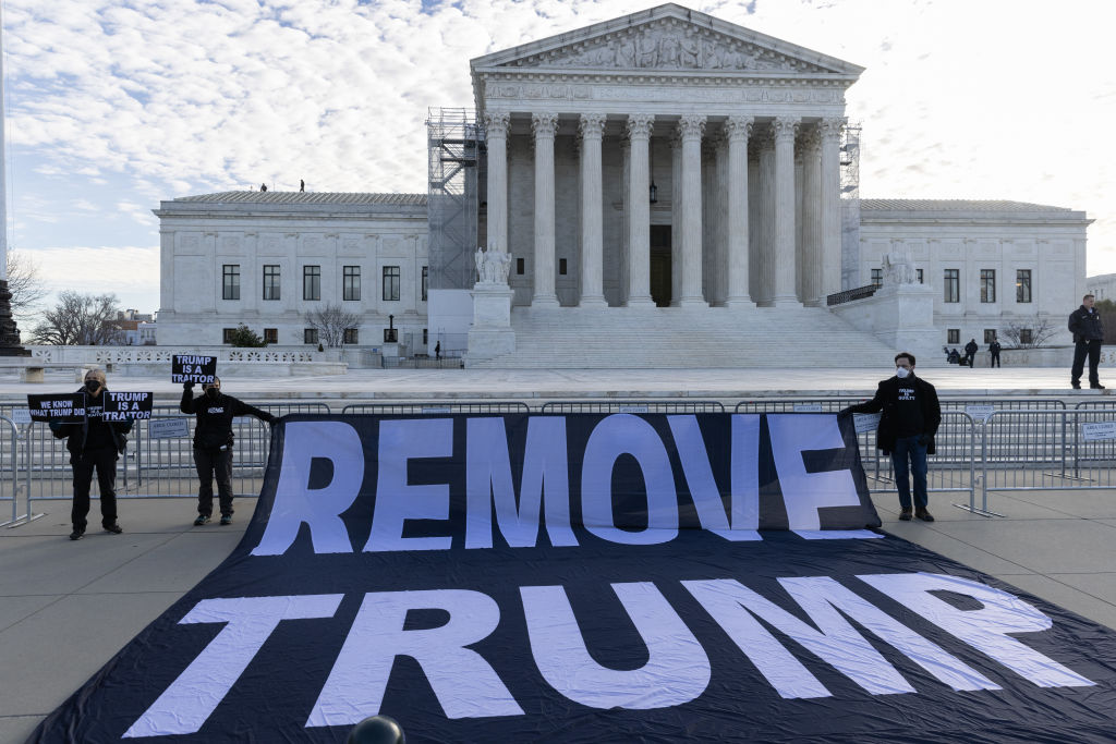 Supreme Court Hears Oral Arguments In Trump Ballot Case