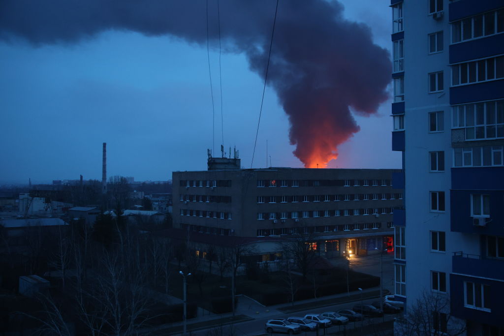 Russian Missile Attack On Kharkiv Energy Sector