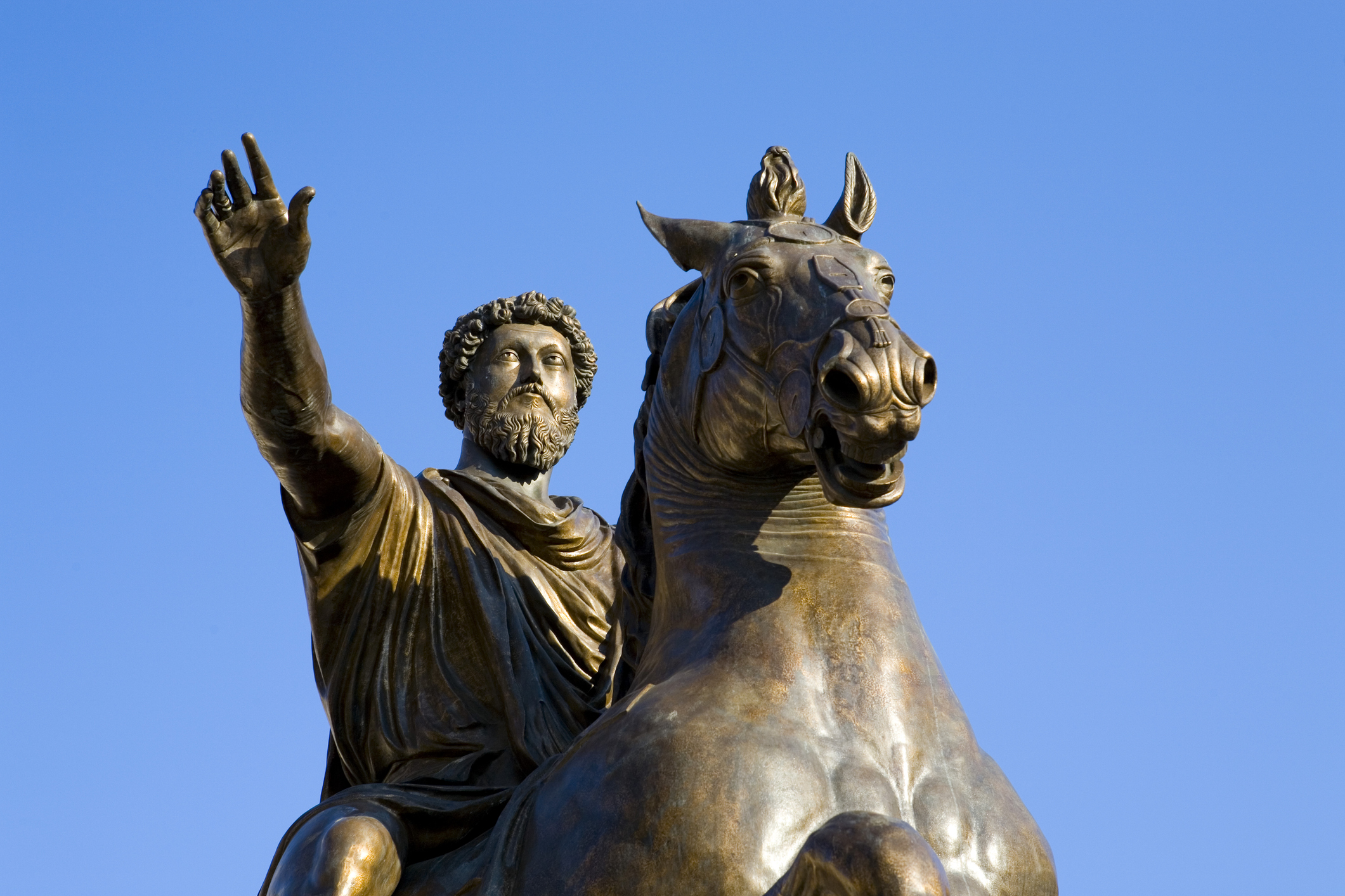 Marcus Aurelius statue, Capitoline Hill, Rome, Italy