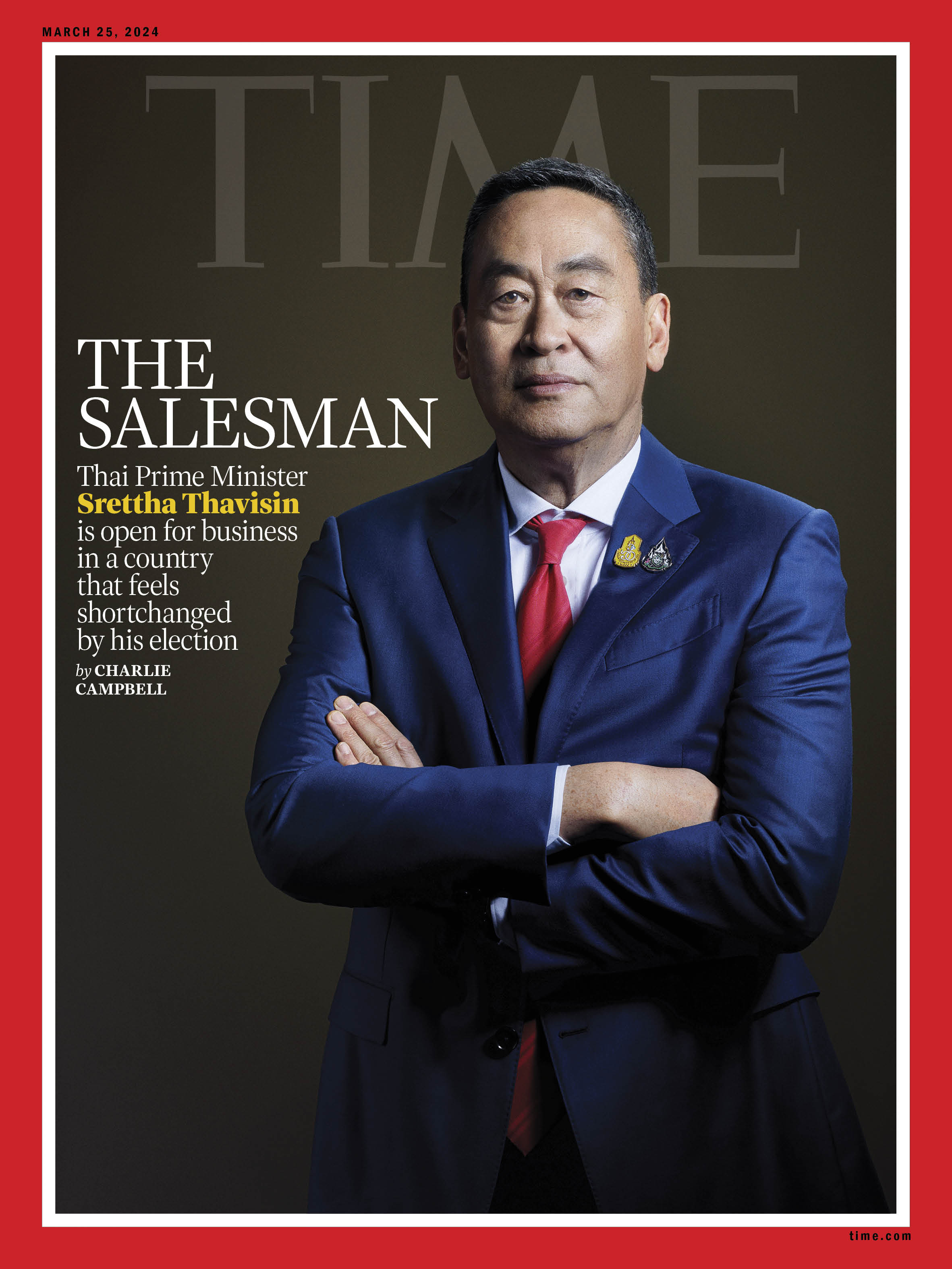 Thai Prime Minister Srettha Thavisin Time Magazine cover
