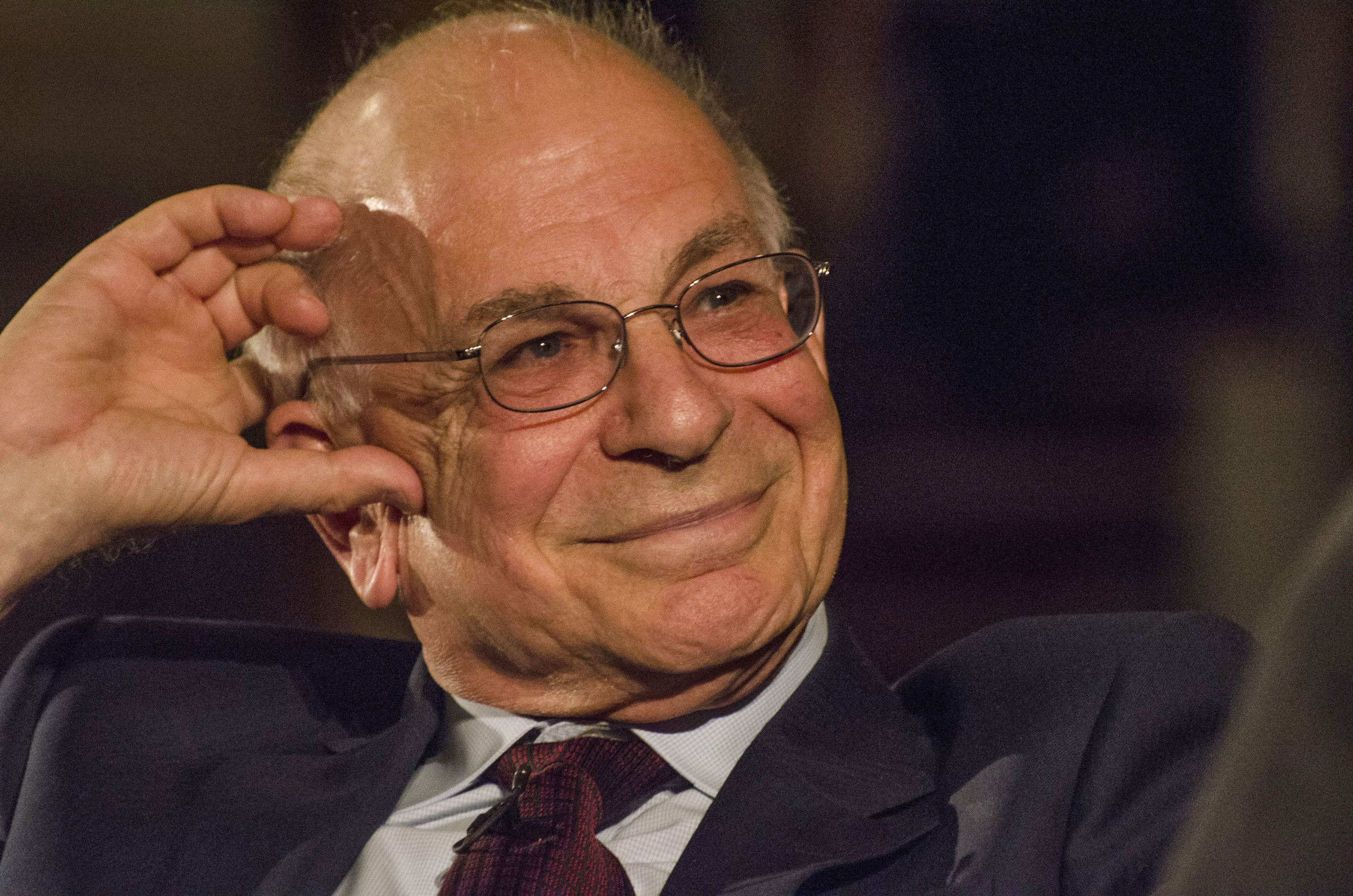 Daniel Kahneman in conversation at Methodist Central Hall in London, on March 18, 2014.