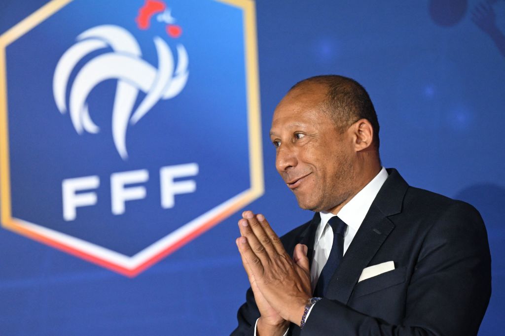 Philippe Diallo, President of the French Football Federation during the Federal Assembly of the Federation in Paris on June 10, 2023 