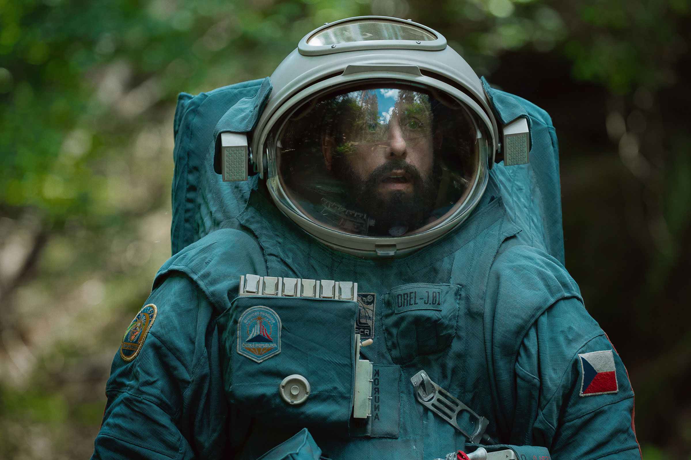 Adam Sandler as Jakub in Spaceman.