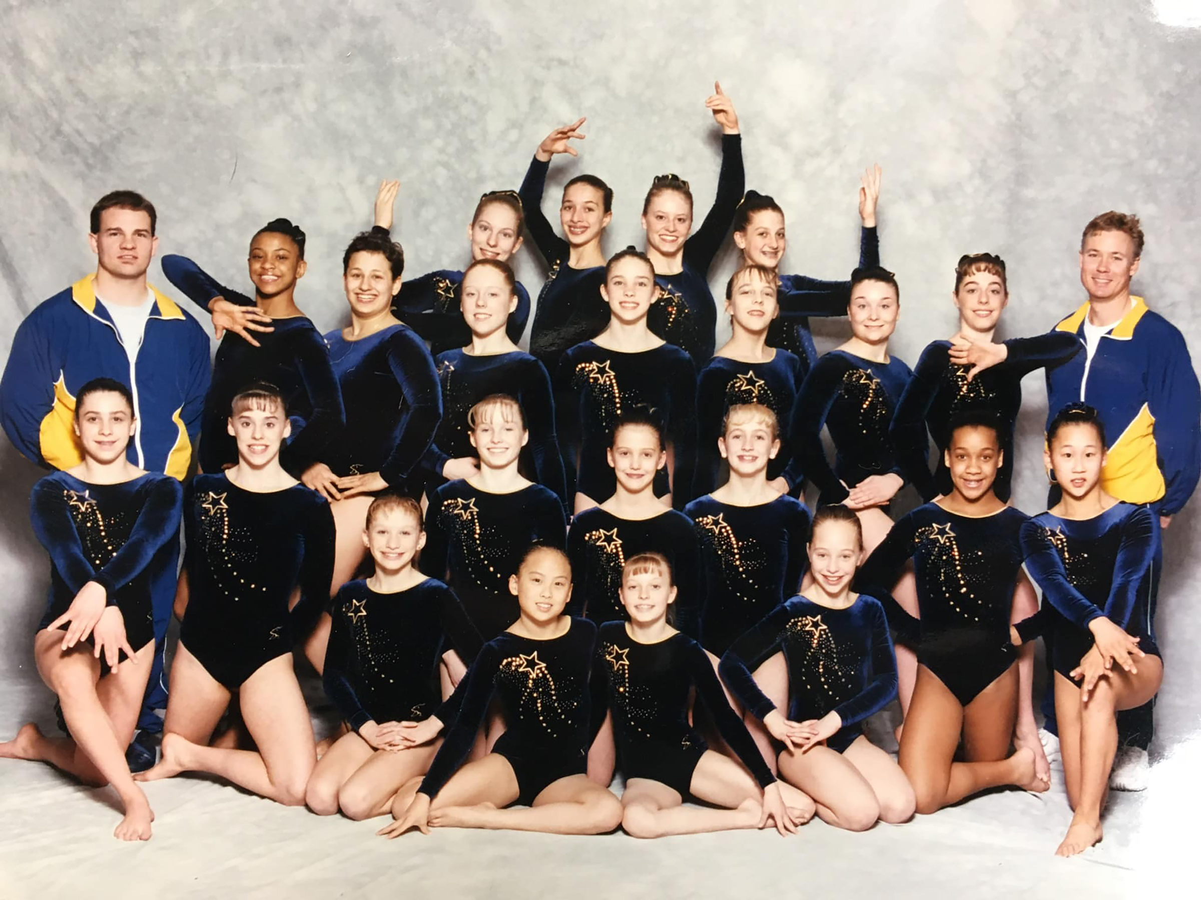 Choi, front row center, around 2000 when she was a competitive gymnast living in Kentucky.