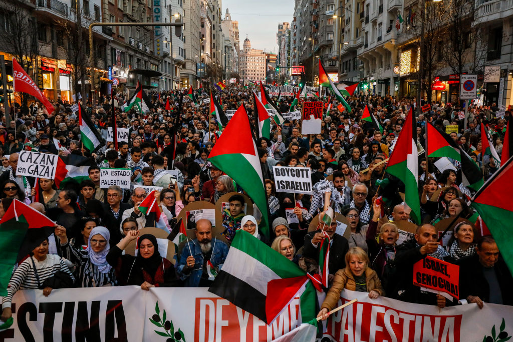 Palestinian Solidarity Protest In Madrid
